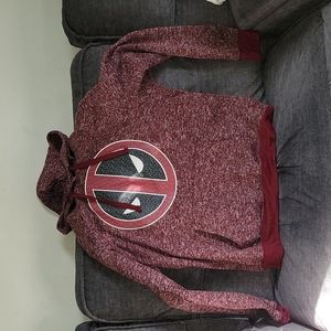 Marvel Deadpool Sz L Hoodie  Burgundy/Black/White